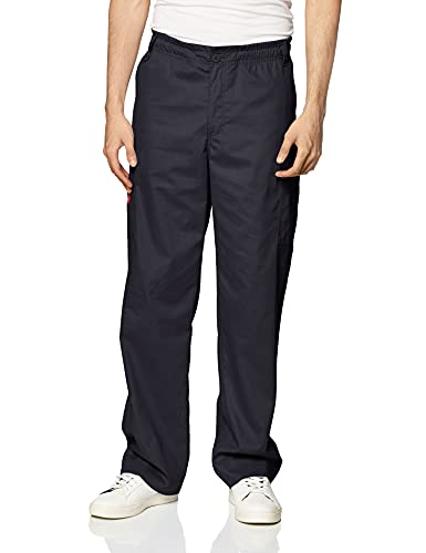 ❤ Crazy Deals Dickies Men's Big and Tall Signature Elastic Waist Scrubs Pant, Pewter, XXXXX-Large