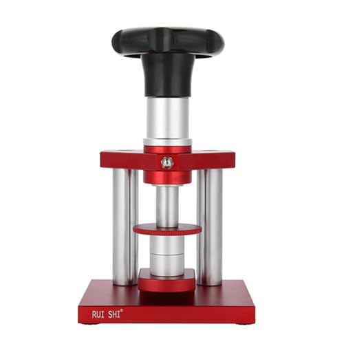 Watch Crystal Press Tool, Watch Back Case Closer with 18 mm to 50 mm Watch Back Screw Nails and 20 Dies for Close snap Clock, Back Cover,Locker, Watchmaker Repair