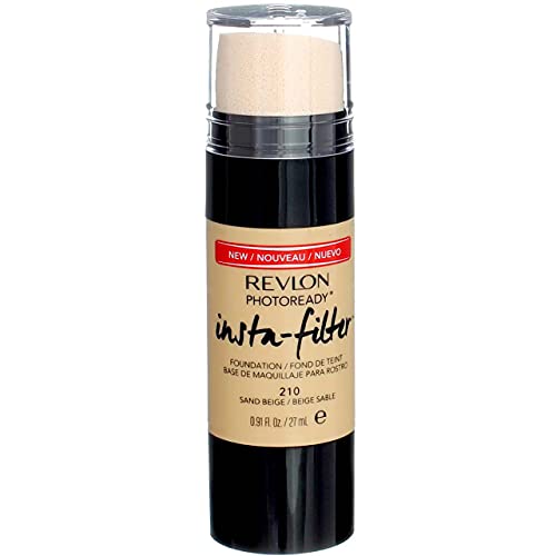 Image of REVLON Photoready Insta-Filter Matte Foundation Cream With Buildable Coverage, Sand Beige, Combination, 1 Count