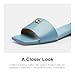 Coach Women's Sculpted C Sandal Platform, Bluebell, 7.5