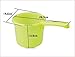 JapanBargain 3040x2, Japanese Plastic Water Ladles Bath Ladle Dipper Filipino Tabo Flat Bottom Bath Water Scoop, Made in Japan, Green, Set of 2