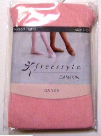Pink tight girl's dance ballet footless medium freestyle danskins size 7-10