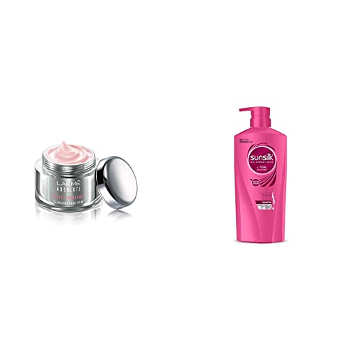 Image of Lakme Absolute Perfect Radiance Skin Lightening Night Creme, 50g & Sunsilk Lusciously Thick and Long Shampoo, 650ml
