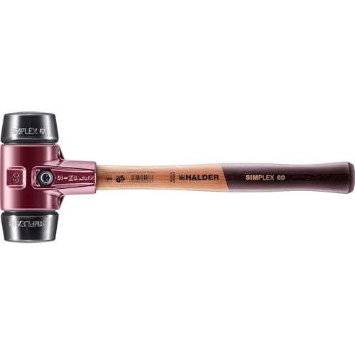 Halder 3002060 60 mm 3002 Rubber Simlpex EH Soft-Face Mallet - Multi-Colour