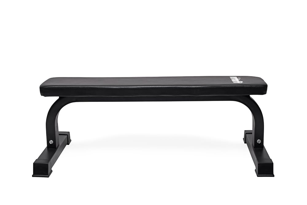 VirtuFit Panca fitness piatta - Panca da allenamento - Nero