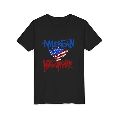 American Nightmare Cody Rhodes T-Shirt for Youth Kids, Kids Wrestler Tee, Gift for Youth Wrestling Fans, Sports Apparel Black