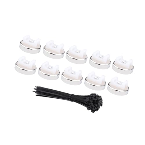 Questo set da 20 pezzi presenta robuste fascette in nylon e basi realizzate con materiali resistenti all'usura, offrendo funzionalità riutilizzabili per ripetute attività di rilegatura senza deformazioni