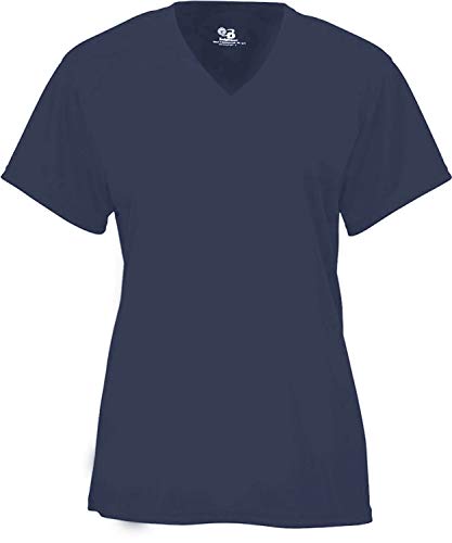Badger Sports B-Core Ladies' V-Neck Tee Navy 2X-Large