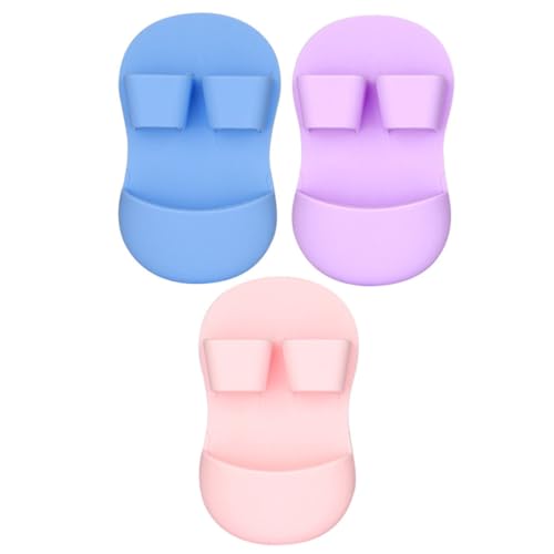 PACKOVE Facial Cleansing Brush Set Silicone Exfoliating Brush for Blackheads Makeup Removal
