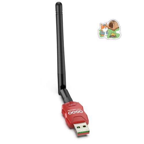 Class 1 Long Range Bluetooth Adapter for PC, QGOO USB Bluetooth Adapter for PC 5.3+EDR, Bluetooth Dongle Bluetooth Receiver Support Windows10/8.1/8/7?red-029?