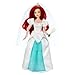 Disney Store Official Princess Wedding Doll Set (Ariel & Prince Eric) Princess Toys with Molded Details, Deluxe Wedding Costumes, Scenic Display Packaging and Accessories - Set of 2