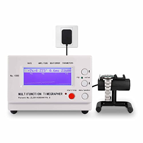 GKPLY Uhrenzeitmaschine, NO.1000 Multifunktions-Timegrapher-Kalibrierungstester mit LCD-Bildschirm für Uhrmacher-/mechanische Uhren Cover