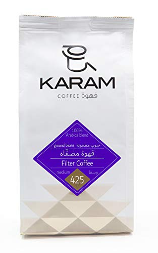KARAM COFFEE قهوة Filter Medium Roast Ground Beans 250gms