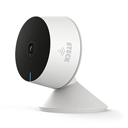 Steck, Câmera Inteligente Steck Ambiente Conectado, Segurança Interna, Wi-Fi, Branca