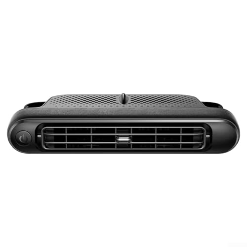 Niceminiwall Ventilador de asiento trasero de coche alimentado por USB para refrigeración del asiento trasero, ventilador portátil silencioso de 3 velocidades con carga tipo C, diseño compacto que