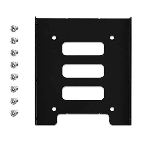 Soporte para SSD 2.5" a 3.5" metal negro miniatura 1