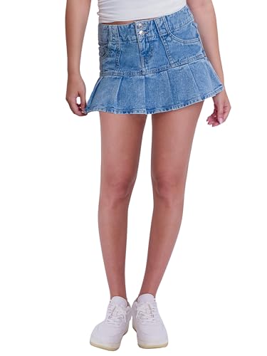 YMI Royalty for Me Women's 2 Button Pleated Skort