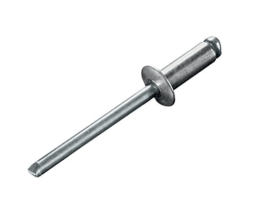 100 Stück Blindnieten Popnieten Alu/Stahl 2,4x10,0 mm Nieten Flachkopf Klemmbereich 5,5-7,5 mm DIN 7337 Cover