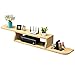 Wall Shelves-Jack Mall Zestaw do salonu, sypialni, szafka pod telewizor, buk, regał ścienny, lite drewno (rozmiar: 120 cm)