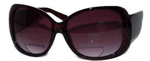 Bifocal Jackie O Designer Reading Sunglasses for Women, 1.25, Tortoise