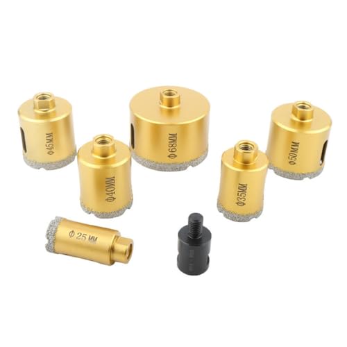 Set de 7 brocas diamantadas secas para cerámica y mármol miniatura 1