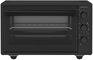 Cookology CMO37BK 37 Litre Portable Mini Countertop Oven and Grill - 1500W Electric 7 Multi-function Cooker with Wire Rack, Baking Tray, Adjustable Temperature Control & 90 Minute Timer - In Black