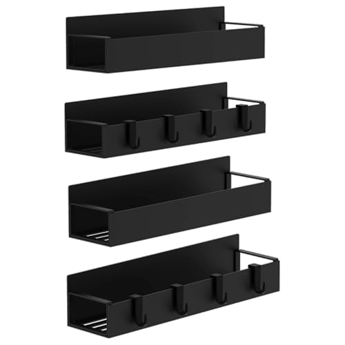 Magnetic Spice Rack Organizer, Strong Hold Space Saving Metal Storage