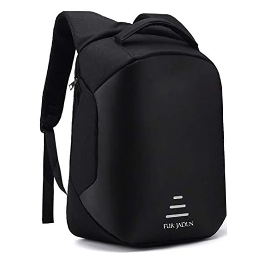 Fur Jaden Anti Theft Backpack with USB Charging Port 15.6 Inch Laptop Bagpack Waterproof Casual Unisex Bag for School College Office Suitable for Men Women