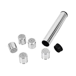 Xmax V3/V4 Pro Dosing Capsule Set (5 Pcs), Stainless Steel, with Stainless Steel Carry Tube