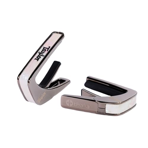 Taylor Black Chrome Finish Capo - �z���C�g�p�[���ƃu���b�N�e�C���[���S