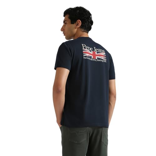 Image of Pepe Jeans Men T-Shirt|Cotton|Slim Fit