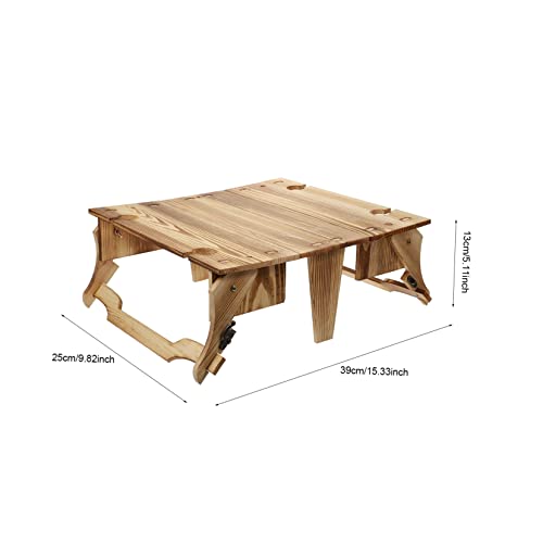 Table pliante portable compacte pour optimiser l'espace intérieur et le camping