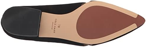 Cole Haan Women's Viola Skimmer Ballet Flat, Black Suede, 8 | Image 3
