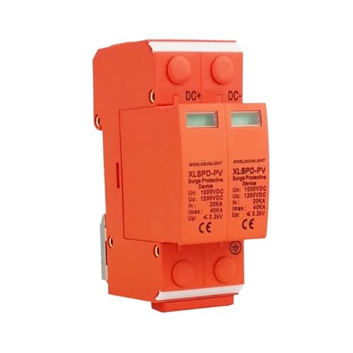 SPD 2P DC 500V 20KA~40KA House Lightning Surge Protector Protective Low-voltage Arrester Device For PV Solar Photovoltaic System