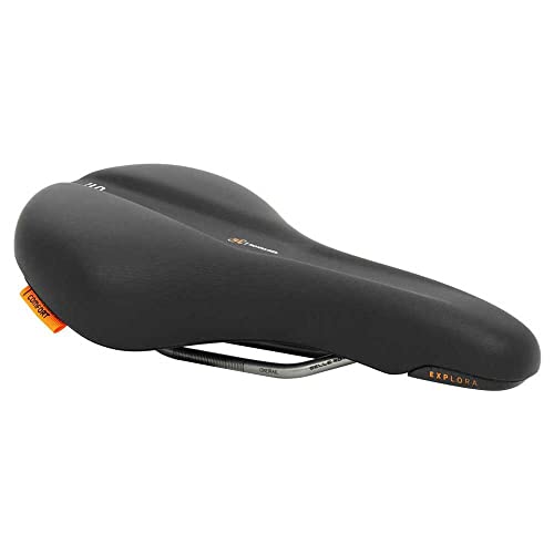 Selle Royal Explora Moderate,Bicycle Saddle for Mixed Terrain, Black, One Size
