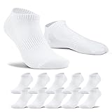 NUOZA Sneaker Socken Damen 39-42 Socken Herren 10 Paar Kurze Halbsocken Baumwollesocken 201,Weiß