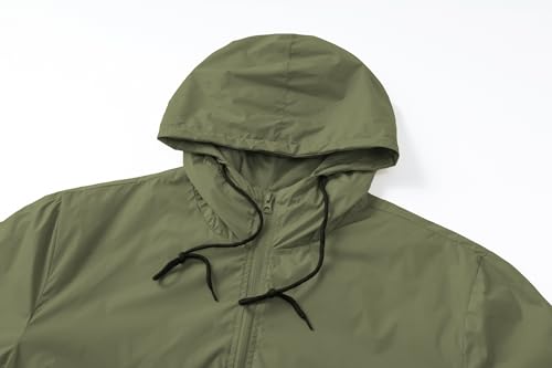 Xiaoyouyu 2399 Men'S Lightweight Windbreaker Jackets Outdoor Hooded Pocket Raincoat Jacket thumb #2