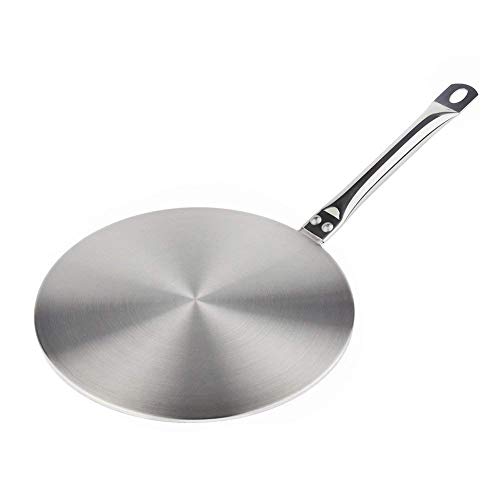 Herd-Ringplatte, Induktionskochfeld-Wärmediffusor, Simmerring, Edelstahl, Simmerring Pfannen-Matte Herd Tajine, Gas, Elektroherde stabil, niedrige Temperatur Kochen (24 cm) Cover