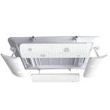 QiaoRong Deflector Aire Acondicionado de Ventilación Desviador Aire Acondicionado de Casete de Techo para Centrales Suspendidos (4 Unidades)
