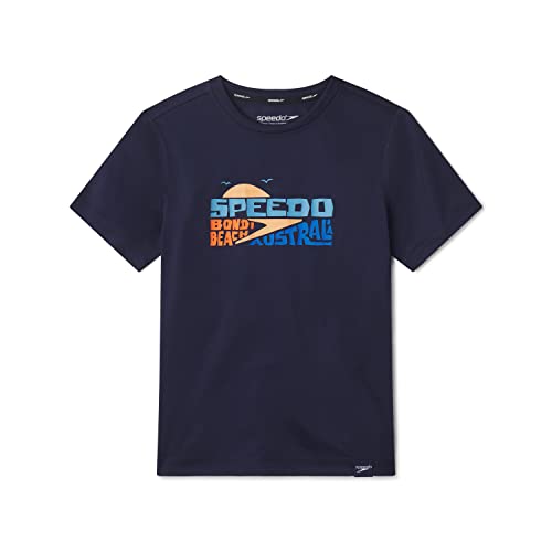 Speedo Boy's Uv Swim Shirt Short Sleeve Tee Graphic