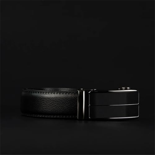 Male Adjustable Leather Belt Handcrafted Strap For Automatic Buckle Belts Cz070 Brown 120cm3