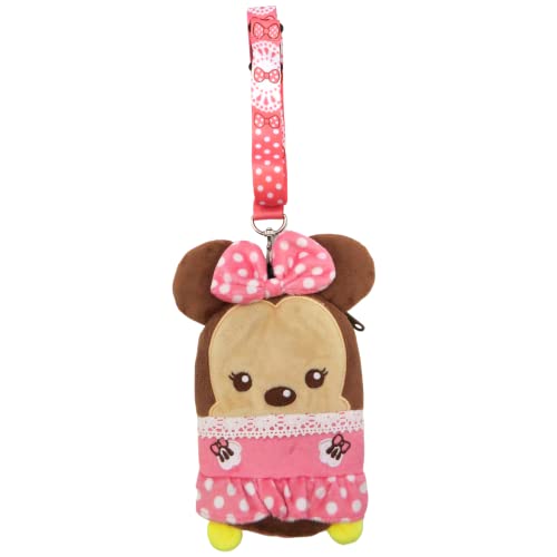 Lanyard Minnie Mouse rose avec porte-carte Disney pour pass et badge professionnel