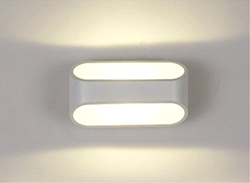 Unimall 5W Applique Blanche Murale LED Intérieur Moderne Lampe Eclairage luminaire Décoratif pour Chambre Escalier Salon Bureau Boutique