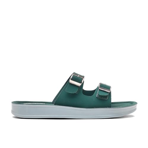 Image of ASIAN PL-908 Cushion Slippers for Women | Stylish Double Buckle Slip-Ons | Soft Air Cushion Comfortable Footbed | Lightweight Daily Wear Casual Flats for Indoor Outdoor Use