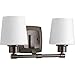 Progress Lighting P300017-020 Glance Two-Light Bath, Antique Bronze