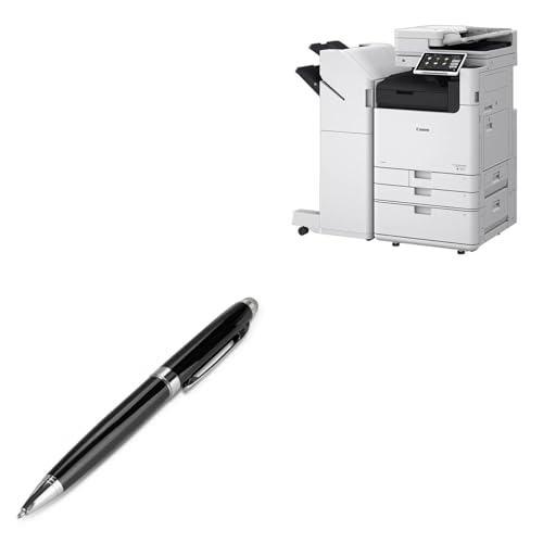 BoxWave Stylus Pen Compatible with Canon imageRUNNER Advance DX 6855i - EverTouch Meritus Capacitive Styra, Capacitive Stylus with Rollerball Pen - Jet Black