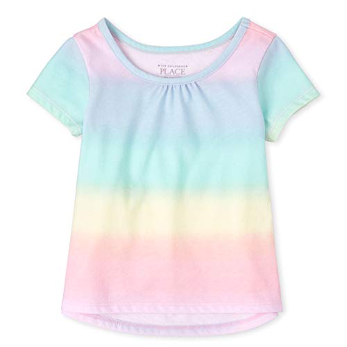 The Children's Place Baby Girls' Matchable Short Sleeve Knits, Multi CLR, 5T
