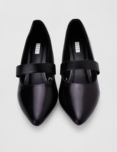 Image of ELLE Women's Mary Jane Style Block Heels Slip-On Pumps