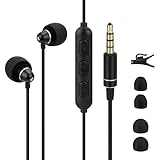 GEEKRIA Schlaf-Ohrhörer für Seitenschläfer, kabelgebunden, geräuschisolierende Ohrstöpsel mit Mikrofon und Lautstärkeregler, ultra-kleine, leichte Aluminium-Kopfhörer, 3,5-mm-Klinkenstecker für ASMR