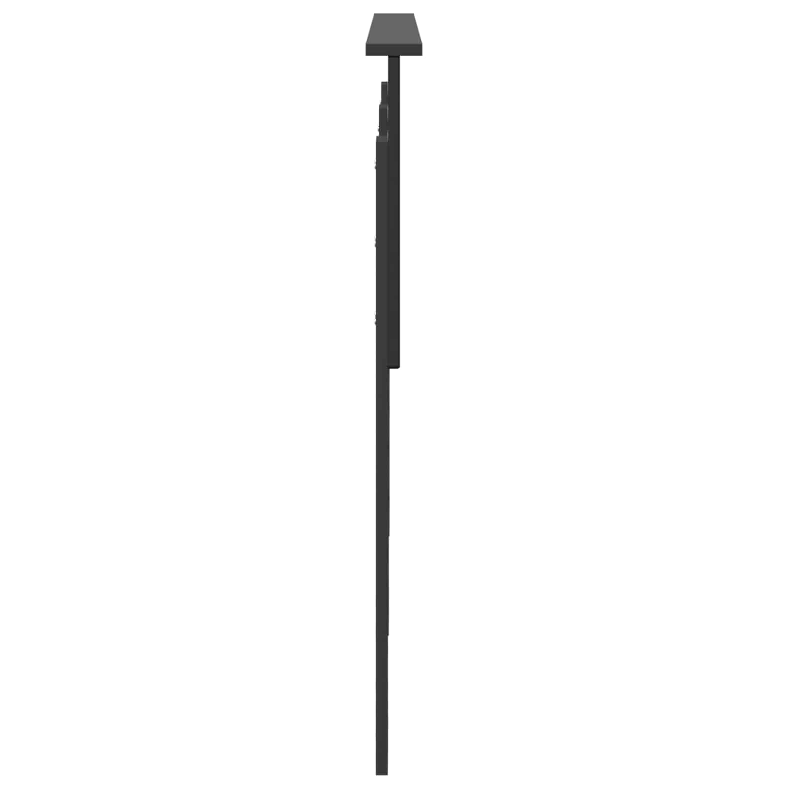 vidaXL Cabecero Roble Negro Madera de ingeniería